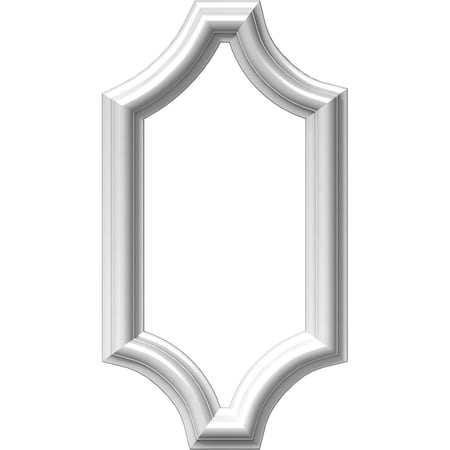 Ekena Millwork 8"W x 16"H x 1/2"P Ashford Molded Scalloped Wainscot Wall Panel PNL08X16AS-02
